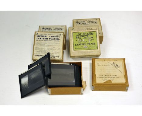 Lantern Slides: a set of amateur photographs of a trip to the middle east circa 1920 (a lot)