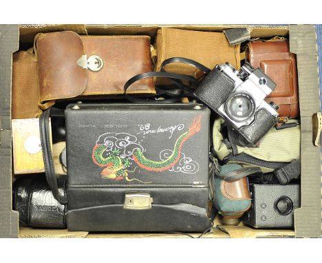 Various Cameras: quantity of various cameras including, Pentax S1a, homemade pin-hole camera and more (a lot)