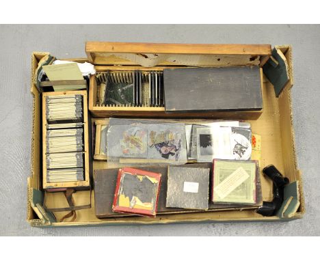 Various Lantern Slides: quantity of various lantern slides including story examples, and images from India (a lot)