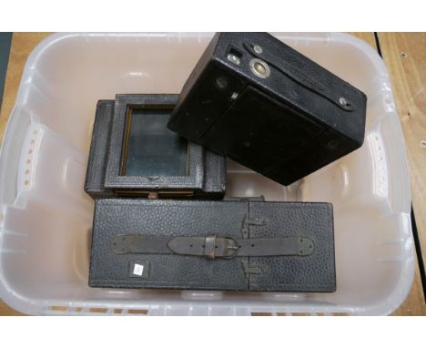 A Beck Frena Camera, together with two Kodak No.4 Cartridge cameras (3)