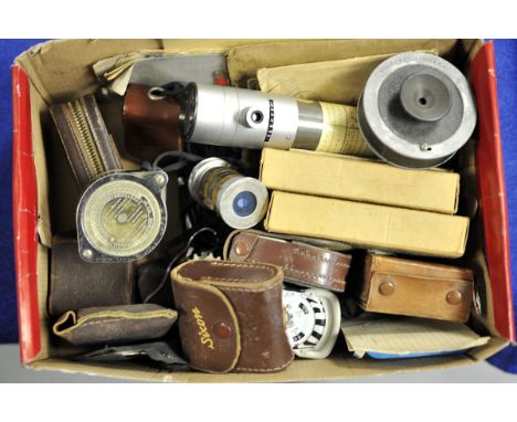 Various Light Meter:s quantity of various light meters including Aluminium Watkins Exposure meter, and more (a lot)