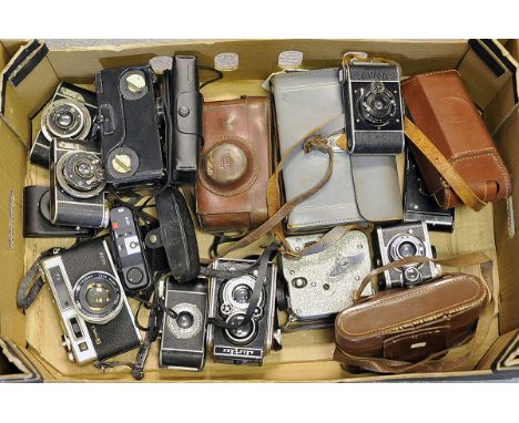 Various cameras: quantity of various cameras includign Minox GT-E, Yashica Electro 35 GSN and more (a lot)