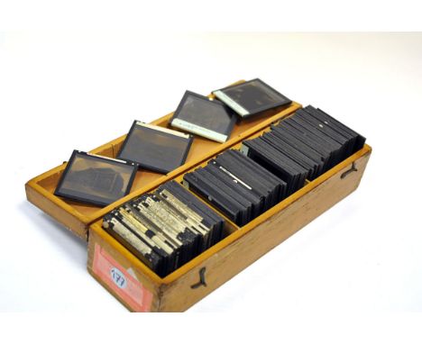 Various Lantern Slides: a box with commercial slides of classical paintings together with historic English buildings includin