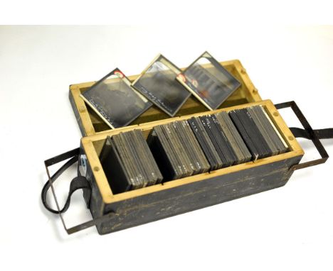 Lantern Slides of Egypt: a box of slides featuring the pyramids and other subjects 