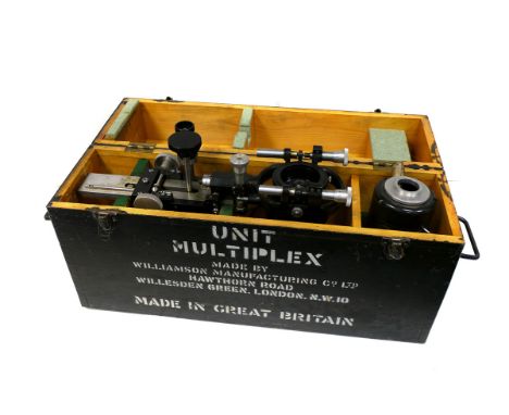 A Williamson-Ross Projector Unit Multiplex, in maker's fitted case 