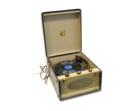 HMV: Table top record player model RC/120 4H sold untested