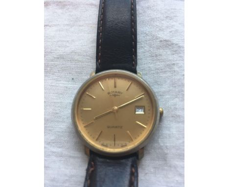 A gents vintage ROTARY date indicator wrist watch