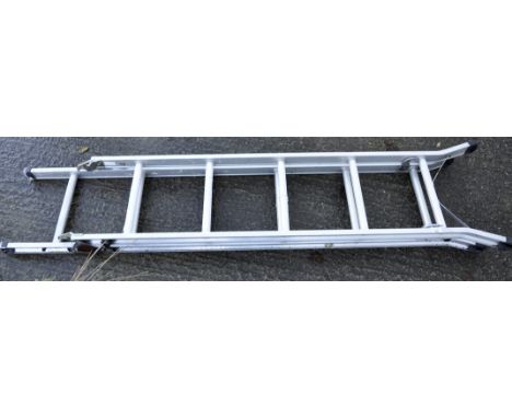 A metal step ladder, 193cm