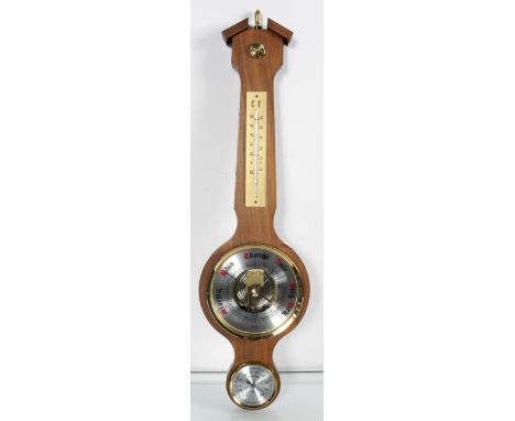 A small mahogany banjo barometer