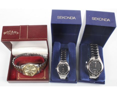 Two Sekonda and a Rotary watch