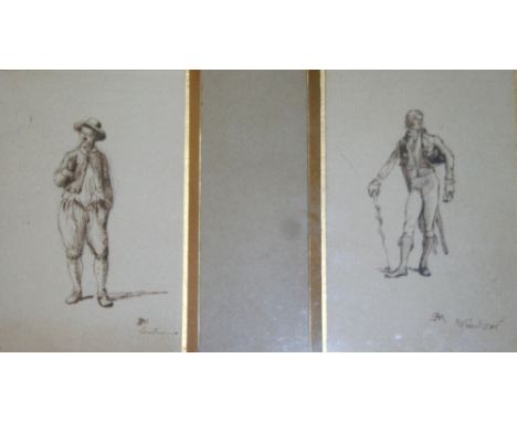 JEAN LOUIS ERNEST MEISSONIER (1815-1891) LONDON; WINDSOR Two, each signed with monogram and inscribed with titles, ink and pe