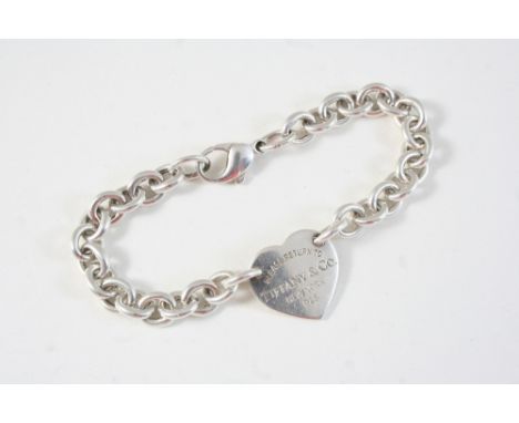 A SILVER BRACELET BY TIFFANY & CO. 18.5cm. long, 28 grams.