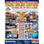 Upcoming Online Only Auction - 8/30 8:30am PDT - GEORGIA PACIFIC CAMAS MILL - SALE OF MILLIONS OF