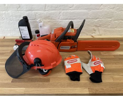 Husqvarna chainsaw with accessories - THIS LOT IS TO BE COLLECTED BY APPOINTMENT FROM DUGGLEBY STORAGE, GREAT HILL, EASTFIELD