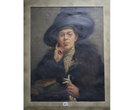 Camden School, oil on canvas, Portrait of a lady, 70 x 55cm (a.f.)