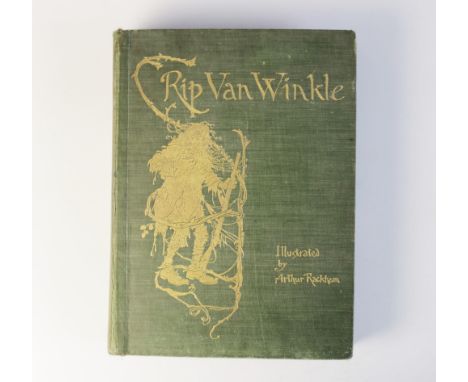 Irving (W), RIP VAN WINKLE, first thus, illustrated by Arthur Rackham, green cloth boards, embossed gilt title and illustrati