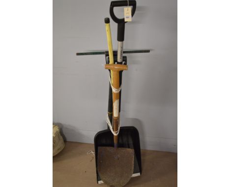 A bundle of garden tools.