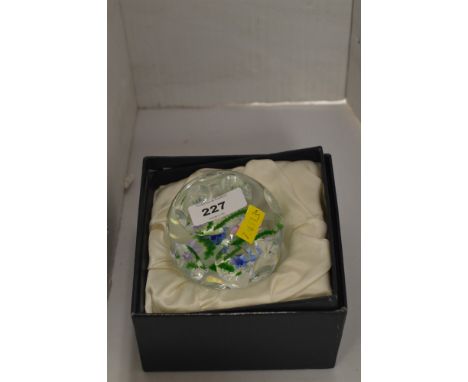 Whitefriars limited edition paperweight by Caithness Glass, 'Bouquet and Ferns', No 23 from an edition of 150