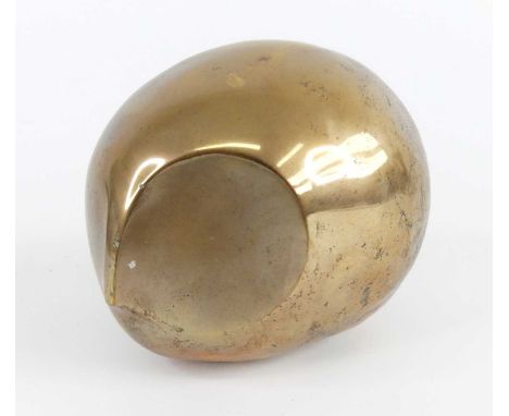 Contemporary school - Head, polished bronze with partially naturalistic surface, etched monogram 'M.N.G.' and numbered '5/6' 