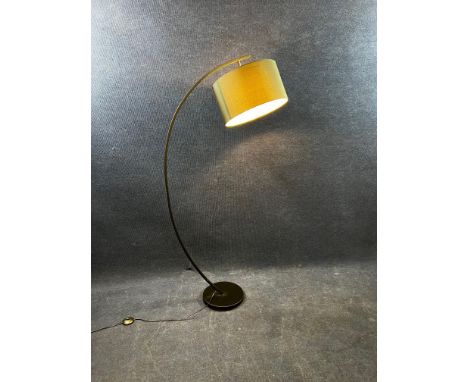 A contemporary arc style floor standing lamp. H.165 W.40 Dia.80cm. 