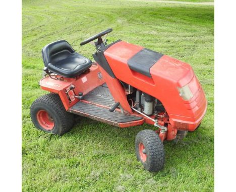 A Countax red ride-on garden tractorStarts and runs
