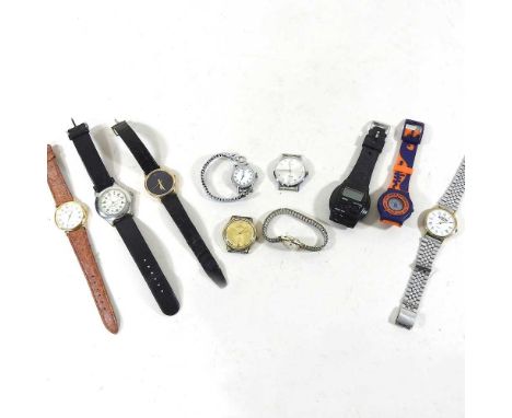 A Jaquet-Droz vintage gentleman's wristwatch, together with a collection of various wristwatches (10)