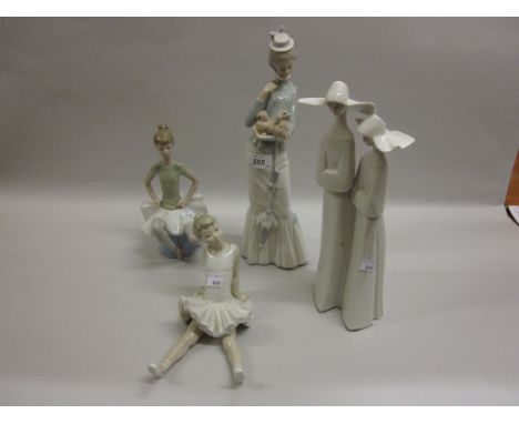 Four various boxed Lladro porcelain figures