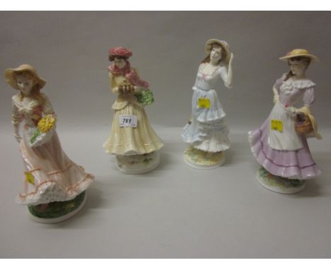 Group of four Royal Worcester figures, ' The Four Seasons '