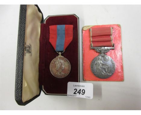 George V British Empire medal, together with an Elizabeth II cased Imperial Service medal, each awarded to Alfred Thomas Wilk