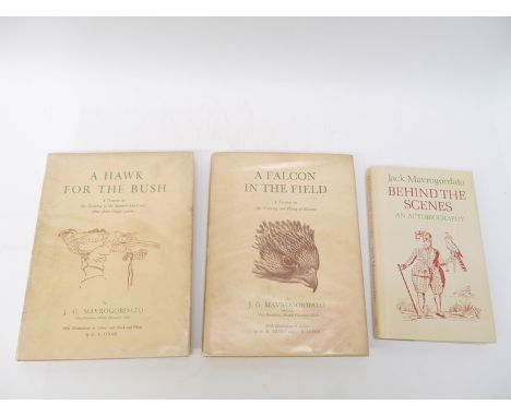 Falconry - Jack Mavrogordato, complete works in three 1st edition volumes: 'A Hawk for the Bush. A Treatise on the Training o