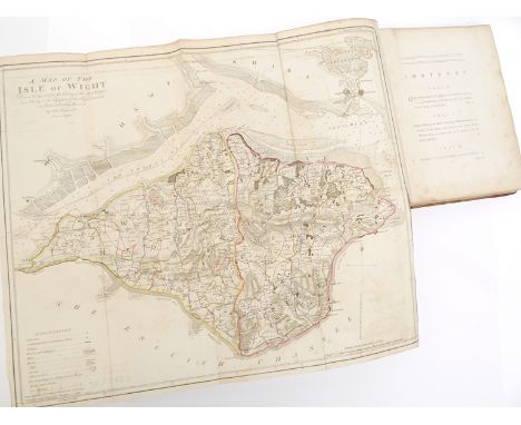 Richard Worsley: 'The History of the Isle of Wight', London, R. Dodsley et al, 1781, 1st edition, engraved vignette title pag