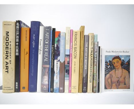 A collection of approximately 20 assorted art books, mainly Modern art including Edward Hopper, Paula Rego, Andre Derain, Luc