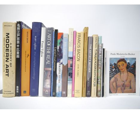 A collection of approximately 20 assorted art books, mainly Modern art including Edward Hopper, Paula Rego, Andre Derain, Luc