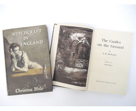 Christina Hole:  'Witchcraft in England', illustrated Mervyn Peake, 1945, 2nd impression, scraperboard frontis and full page 