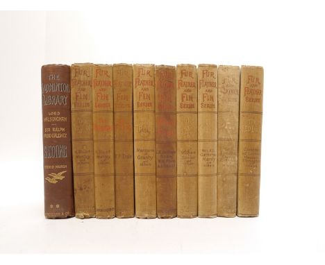 Fur, Feather &amp; Fin Series, 9 volumes (4 first editions, 5 reprints), comprising The Red Deer, 1896, 1st, Pike &amp; Perch