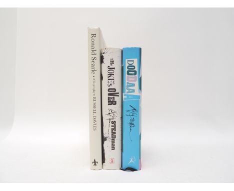 Ralph Steadman, 2 titles: 'Doodaaa', London, 2002, 1st edition, signed and inscribed and with original pen &amp; ink sketch t