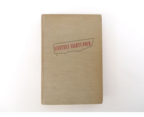 George Orwell [ie Eric Arthur Blair]: 'Nineteen Eighty Four', New York, Harcourt, Brace and Co, 1949, 1st US edition, stated 