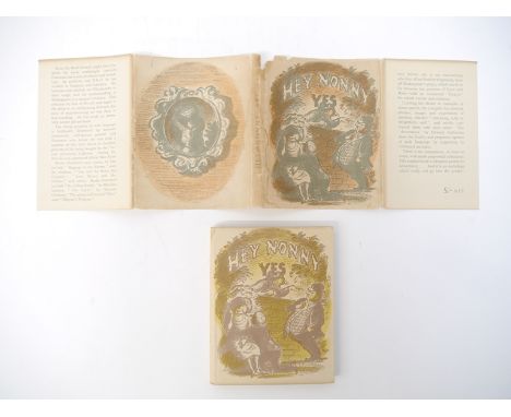 Edward Ardizzone: Hey Nonny Yes', Saturn Press, 1947, 1st edition, 16 full page lithograph ills. By Ardizzone as called for, 