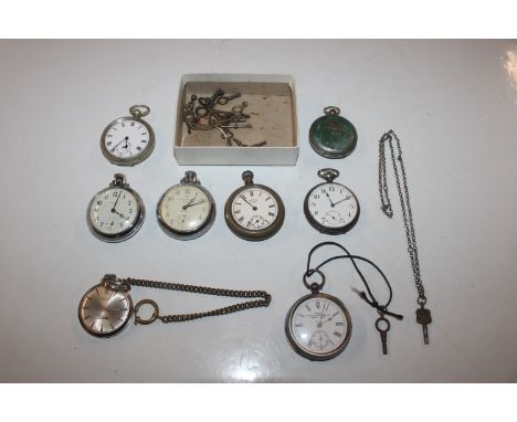 A H. Samuel of Manchester silver cased pocket watch; two Ingersoll pocket watches; various other pocket watches; pocket watch