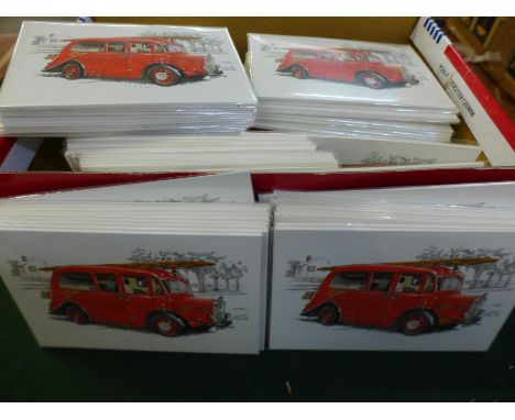 167 fire engine postcard sets 