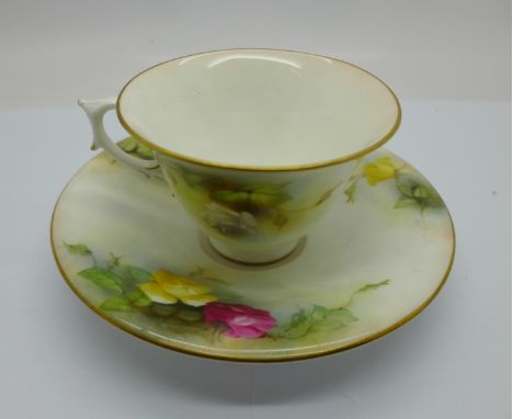 A Royal Worcester cup and saucer 