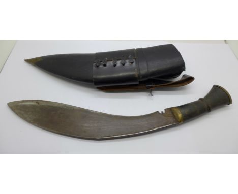 A kukri with scabbard 