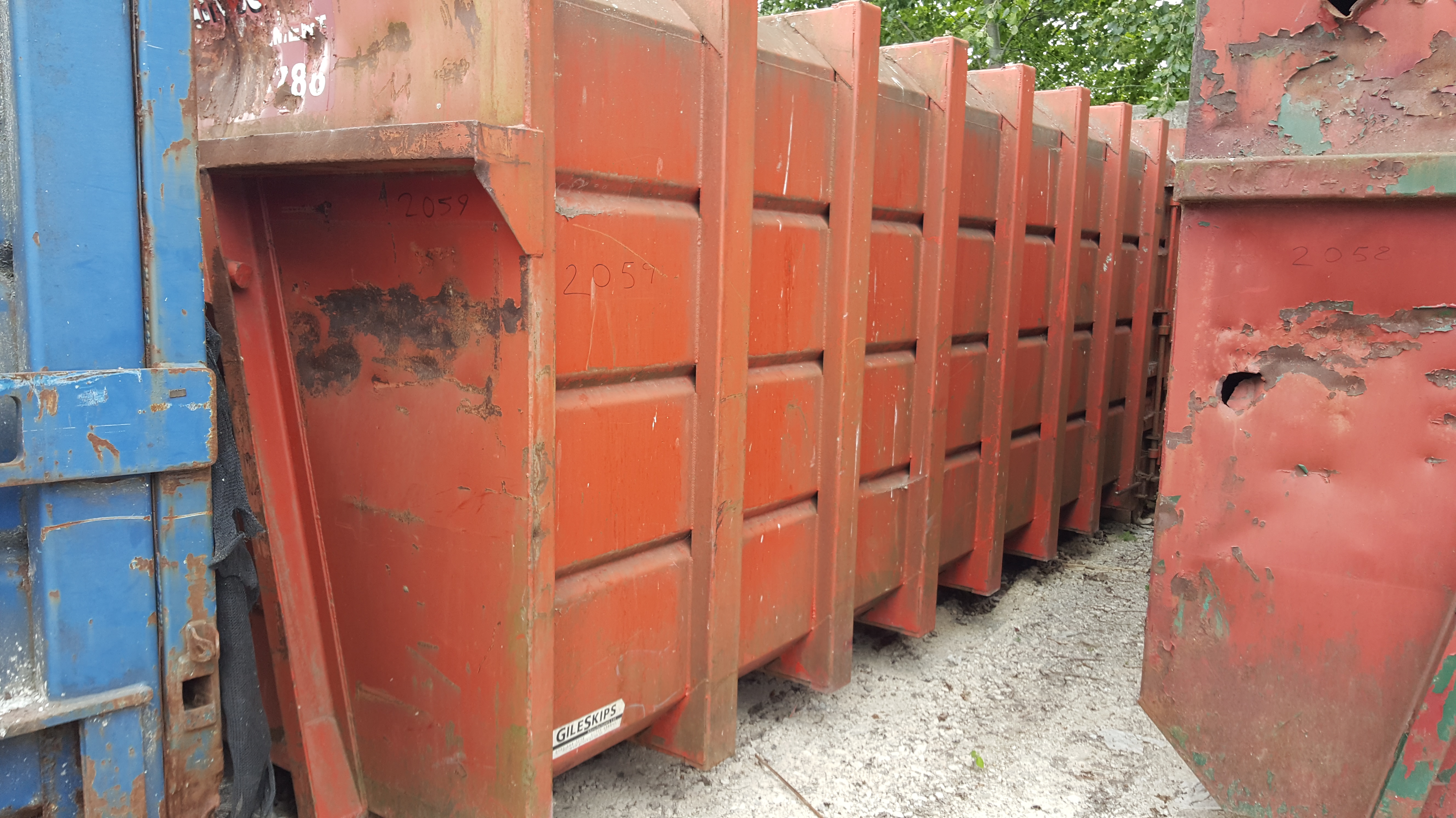 GileSkips 40 Cubic Yard roll on roll off compactor skip
