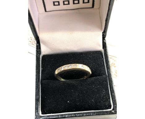 18ct gold diamond eternity ring 