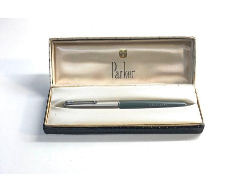 Vintage Parker 51 pen boxed pen  engraved initials 