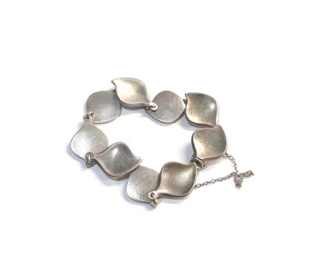 Vintage Denmark designer silver bracelet 