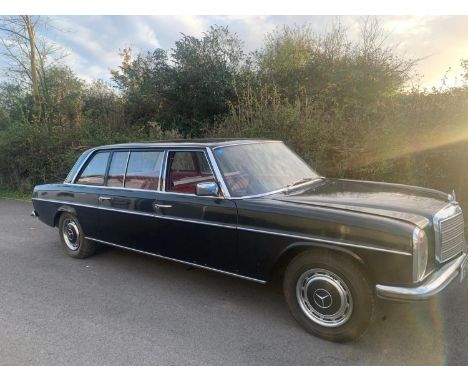 Vintage Mercedes 1976 240D LWB Auto 3 speed limousine, right hand drive, full red leather interior - comes with log book, oil