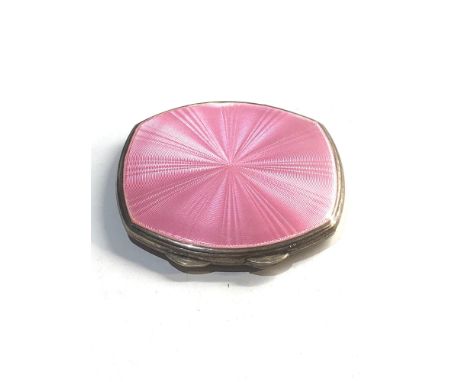 Silver and enamel compact enamel edge ware 