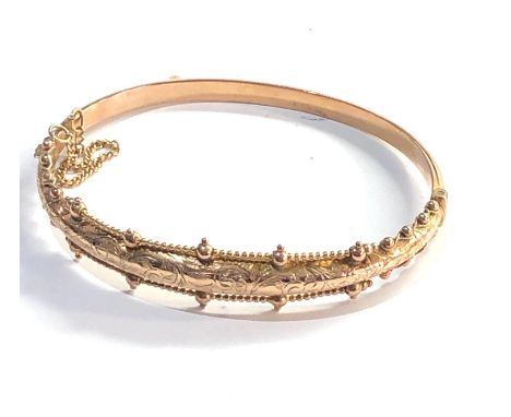 9ct Gold antique bangle chester gold hallmarks 