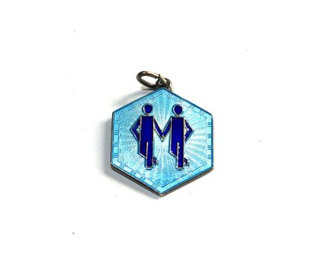 David Andersen  silver and enamel pendant 
